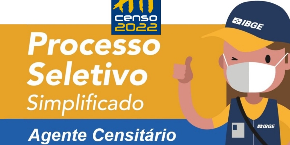 Editais dos processos seletivos simplificados (PSS) do Censo Demográfico 2022